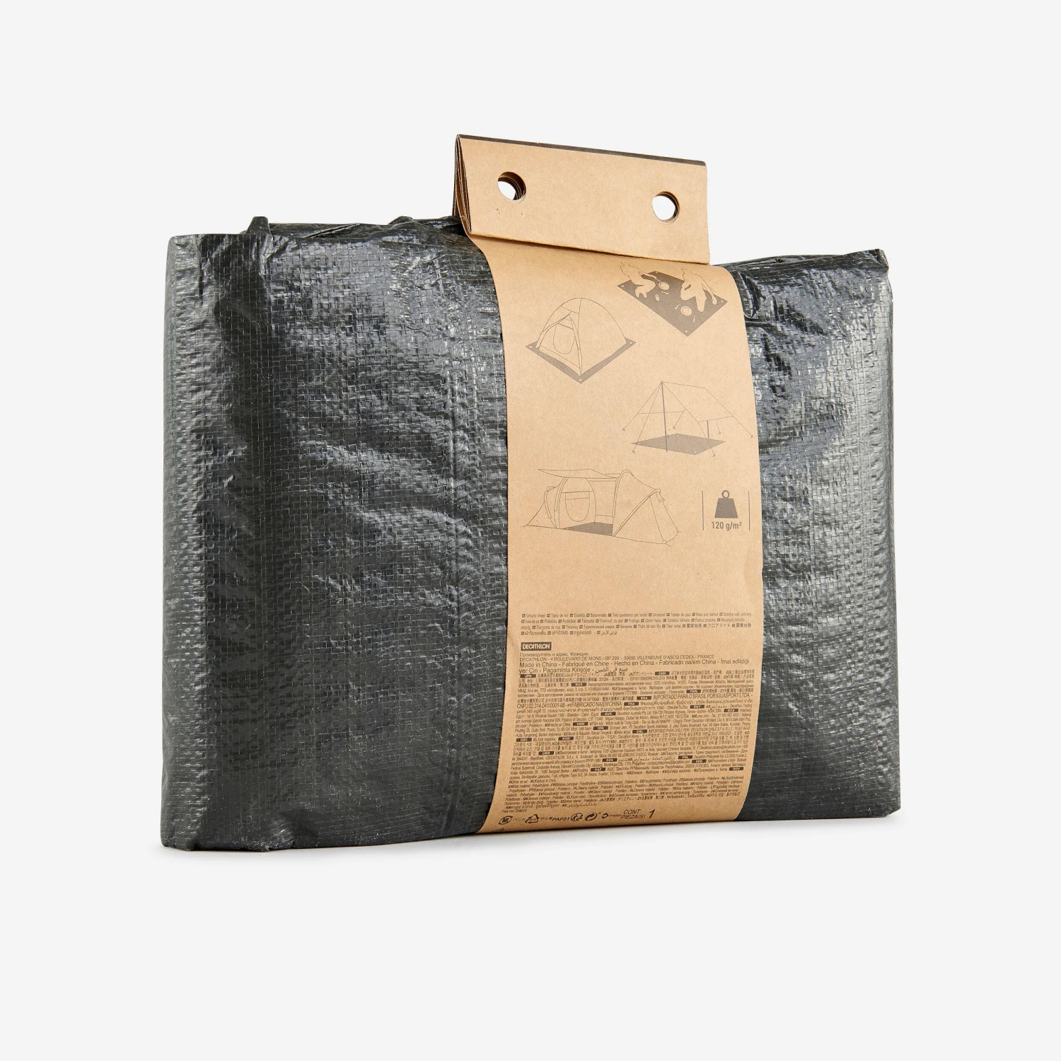 Quechua 3x4 Metres Waterproof Groundsheet For Camping Trips 3 Quechua 3x4 Metres Waterproof Groundsheet For Camping Trips - Image 3