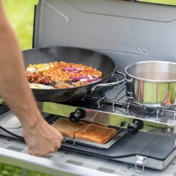 Campingaz Double Burner And Grill Chef Folding CV Stove -Outdoor Camping Shop k350aa44865165c2c1950ab16a553eb0a