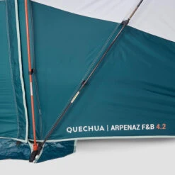 Quechua 4 Man Blackout Tent With Poles - Arpenaz 4.2 F&B -Outdoor Camping Shop k3c383bdfb0cb04406b660f69de390900