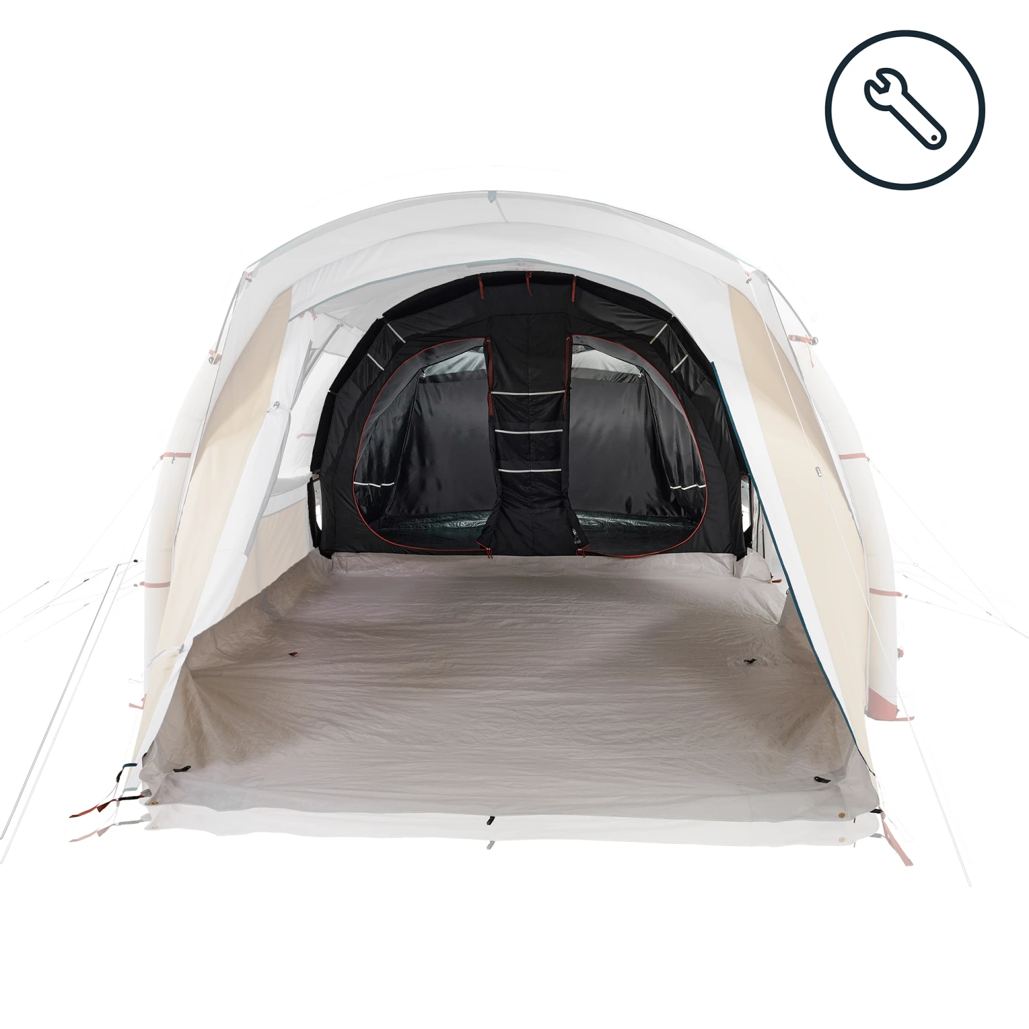 Quechua BEDROOM AND GROUNDSHEET - SPARE PARTS FOR THE AIR SECONDS 6.3 XL F&B TENT 1 Quechua BEDROOM AND GROUNDSHEET - SPARE PARTS FOR THE AIR SECONDS 6.3 XL F&B TENT