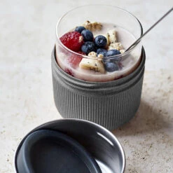 Black+Blum Glass Lunch Bowl 450ml Slate -Outdoor Camping Shop k456140d8a6e71764f00b5c6cd0be2aa4