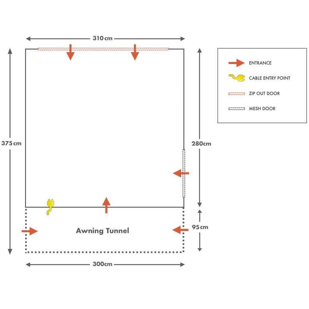 AirTek Kamper Pro 1 Inflatable Drive Away Awning 7 AirTek Kamper Pro 1 Inflatable Drive Away Awning - Image 7