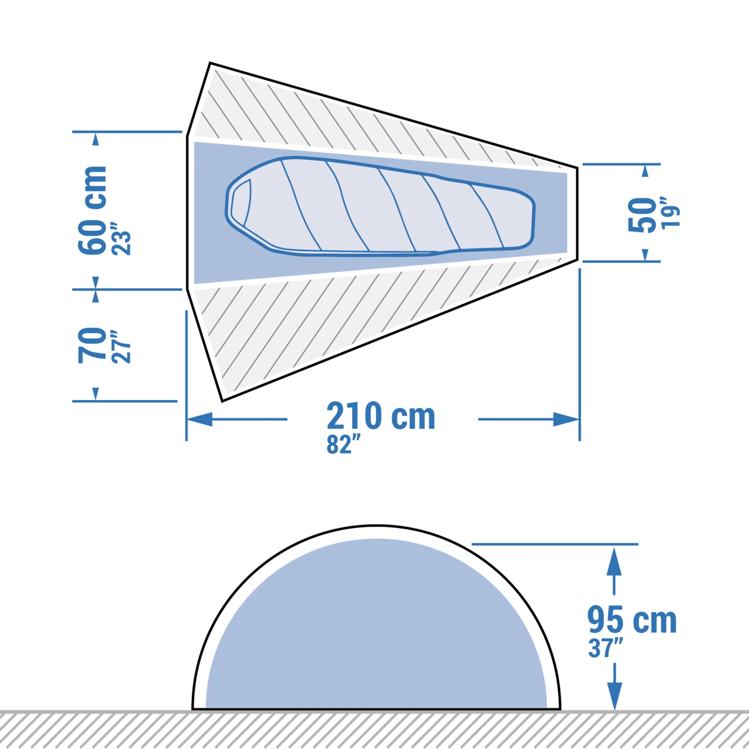 1 Man Trekking Dome Tent - MT900 3 1 Man Trekking Dome Tent - MT900 - Image 3