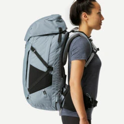 WOMEN’S TRAVEL TREKKING BACKPACK TRAVEL 900 50+6 L WITH SUITCASE OPENING -Outdoor Camping Shop k9070c182a50accf311d52855b0b23a81