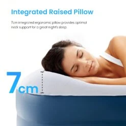 King Comfort Plus Air Bed – Navy/White -Outdoor Camping Shop k94df78e488568a986aea9dafbf2a598f