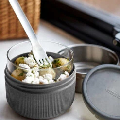 Black+Blum Glass Lunch Bowl 600ml Slate -Outdoor Camping Shop k97bd7e78ea7662b94ee8e79e52c213a1