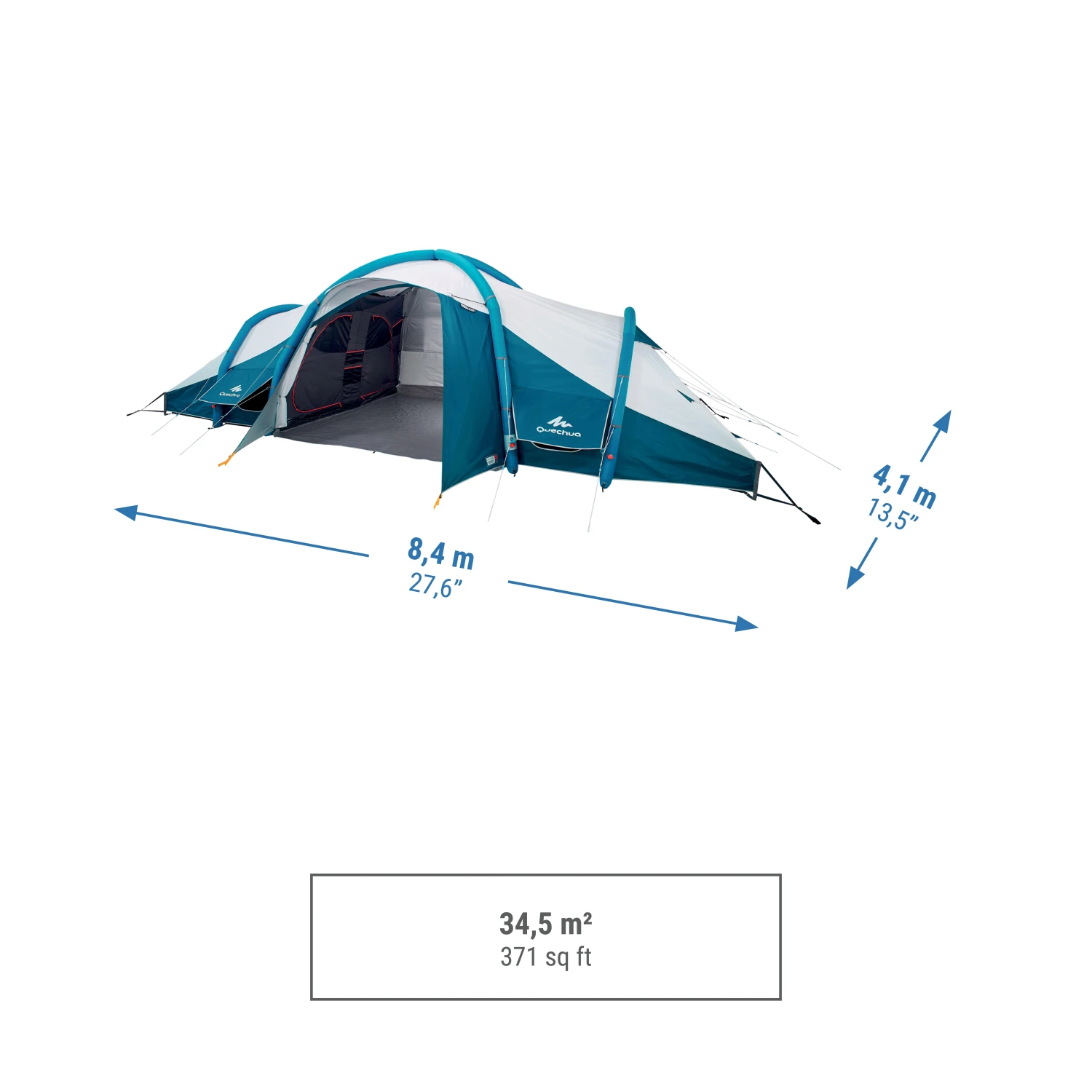 Quechua 8 Man Inflatable Blackout Tent 3 Quechua 8 Man Inflatable Blackout Tent - Image 3