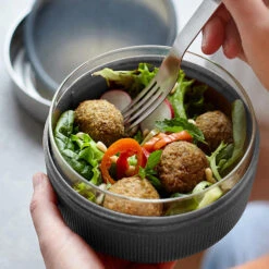 Black+Blum Glass Lunch Bowl 750ml Slate -Outdoor Camping Shop ka30c0fb816a5750177f277e6ddf4ef37