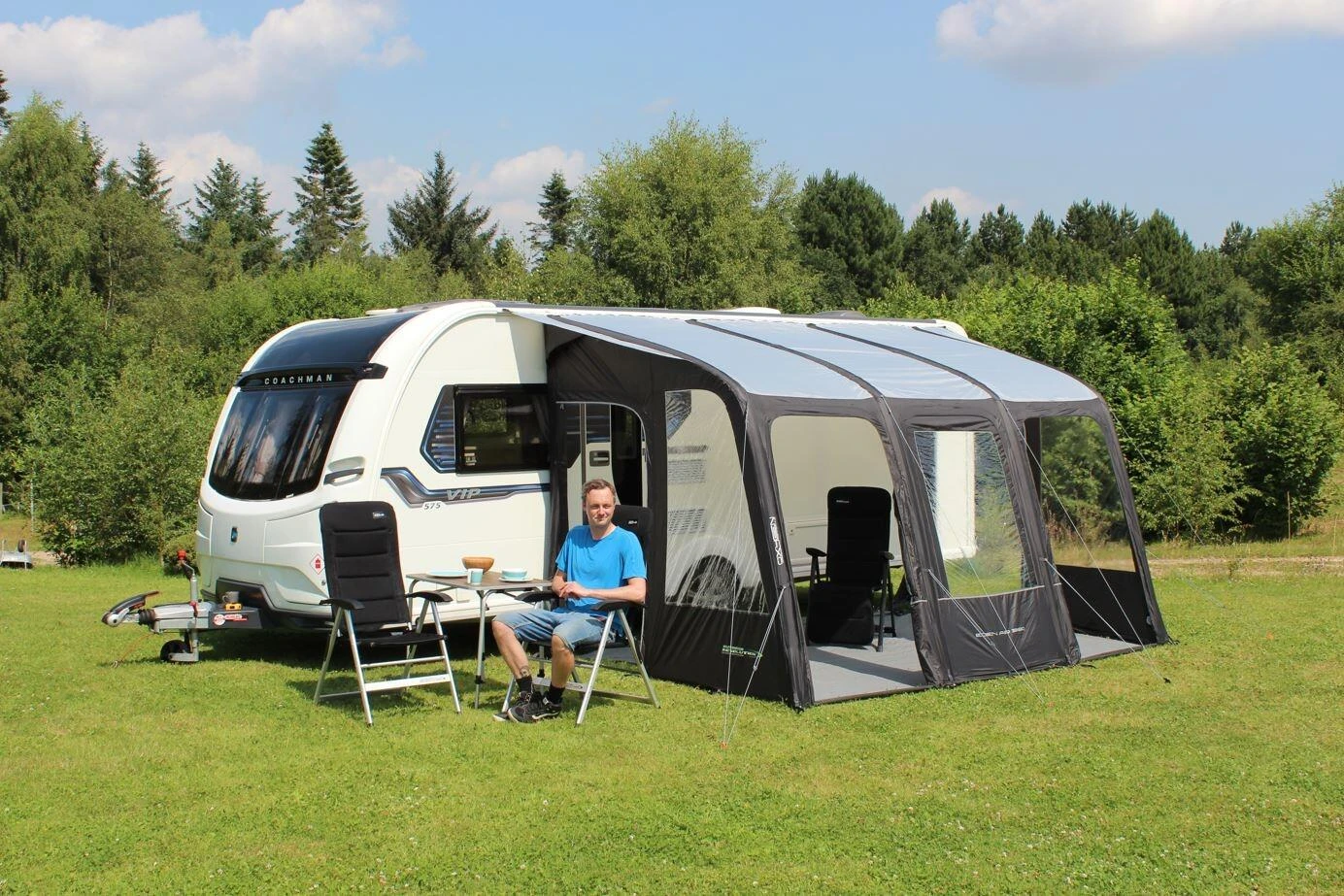 Outdoor Revolution Eden 390 Air Caravan Porch Awning 2 Outdoor Revolution Eden 390 Air Caravan Porch Awning - Image 2