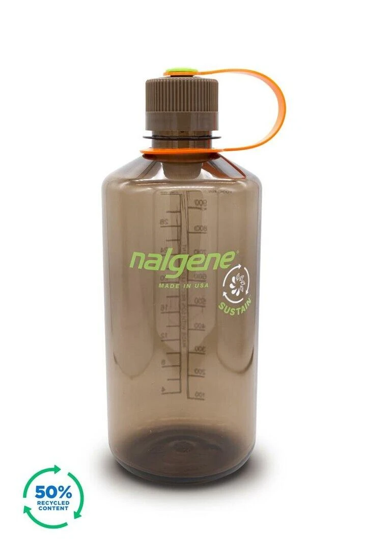 Nalgene 1L Narrow Mouth Sustain Water Bottle - Made From 50% Plastic Waste 10 Nalgene 1L Narrow Mouth Sustain Water Bottle - Made From 50% Plastic Waste - Image 10