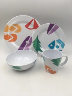 OLPRO Spring Bay Melamine Set (8 Piece) -Outdoor Camping Shop kcc00a7102b36445fc7be9cbd3c7cc0a6 1