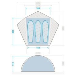 3 Man Dome Trekking Tent - MT900 17 3 Man Dome Trekking Tent - MT900 -Outdoor Camping Shop kd820af0f861d344440f1cee721775940