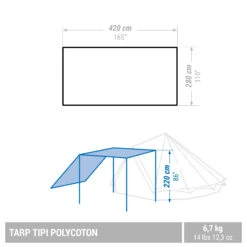 Quechua CAMPING TARP - TEPEE POLYCOTTON - 6 PERSON 9 Quechua CAMPING TARP - TEPEE POLYCOTTON - 6 PERSON -Outdoor Camping Shop ke30b7f3a23affb145c4ab3ef67f6c363