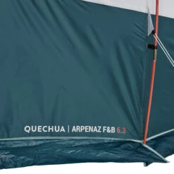 Quechua 6 Man Blackout Tent With Poles - Arpenaz 6.3 F&B -Outdoor Camping Shop ke4cc94bb9f26674bedf8133a1a4ba587
