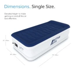 Single Comfort Plus Air Bed – Navy/White -Outdoor Camping Shop keea0c8795e789d6f029d2dd29aff483a