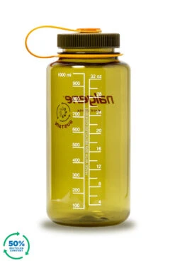 Nalgene 1L Wide Mouth Sustain Water Bottle - Made From 50% Plastic Waste -Outdoor Camping Shop kff1d49a1045305647639cabdb232c8a5